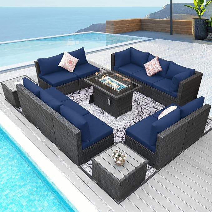 NICESOUL 13 Piece Outdoor Sectional Furniture - Image 2
