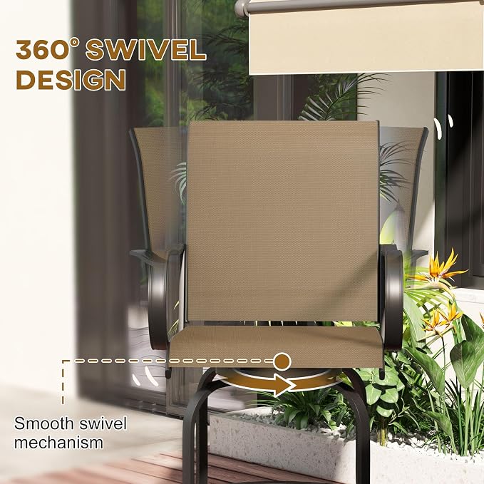 Outsunny Outdoor Bar Stools - Image 4