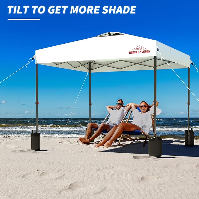 10x10 Pop Up Canopy with Sidewalls, Easy Up Canopy Tent, Heavy Duty Tents - Image 9