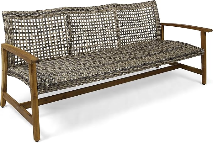 Christopher Knight Home Marcia Outdoor Wood Sofa, 75.50 x 31.00 x 31.50 - Image 8