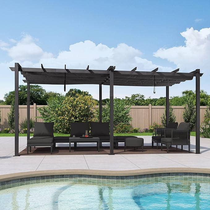 PURPLE LEAF 10' X 18' Outdoor Pergola by PURPLELEAF