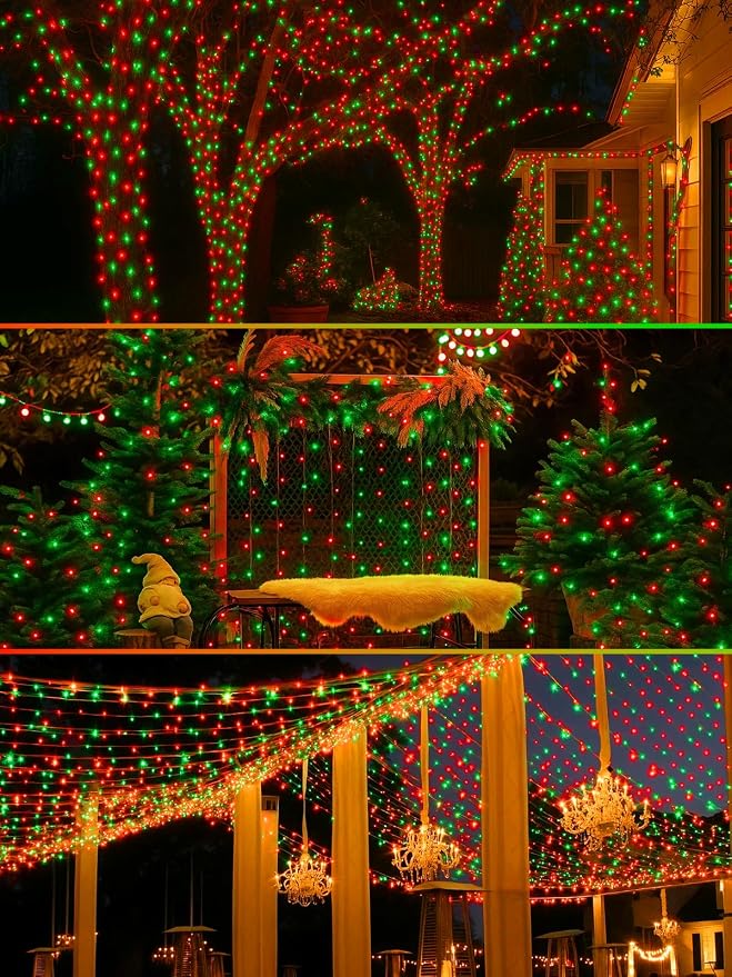 4 Pack 180FT Solar Christmas Lights Outdoor Waterproof, Super Bright 320 LED - Image 5