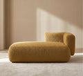 Boucle Chaise Lounge Chair Indoor Comfy Fluffy Lounge Sofa Upholstered Chaise by Unknown