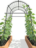 7ft Garden Arch Trellis for Climbing Plants Outdoor-Heavy Duty Metal Cucumber by GardenArchTrellisforPlants