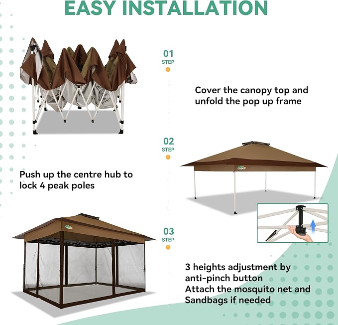 COBIZI 10x15 FT Pop up Gazebo on Clearance - Image 5