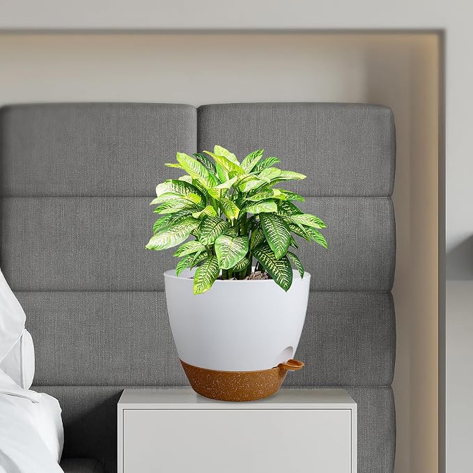 12 inch Large Self Watering Pots, Flower Plant Pots - Image 7