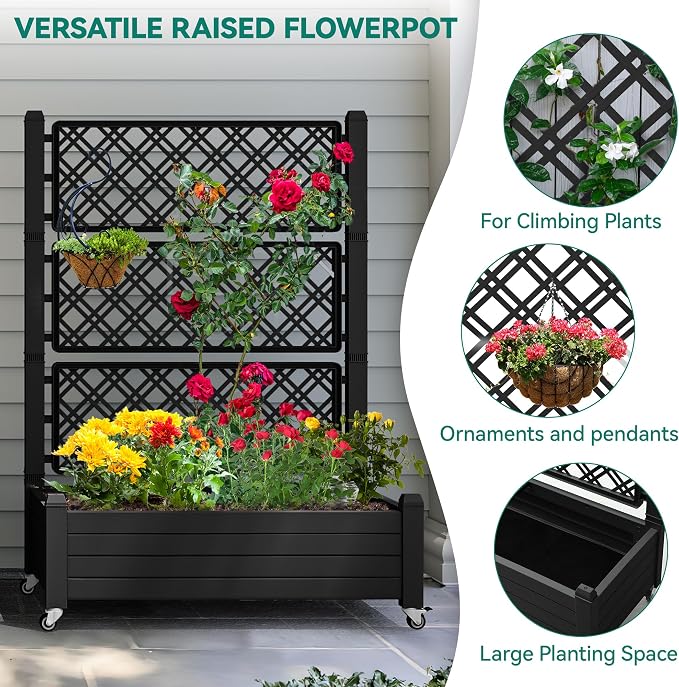 YITAHOME 3.6x1.5x5 FT Planter Box Trellis - Image 3