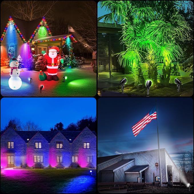 20W RGBW Color Changing Outdoor Spotlight - Image 7