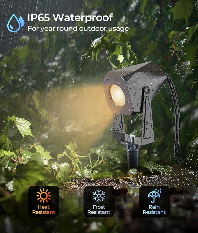 Outdoor Landscape Lighting, 8 Pack Outdoor Spotlights, LED Landscape Lights - Image 3