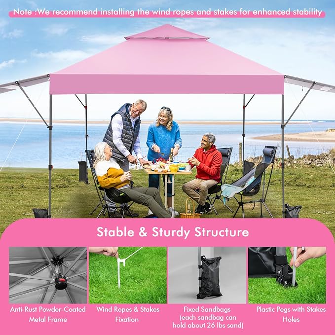 Tangkula 10x17.6 Ft Pop Up Canopy - Image 7