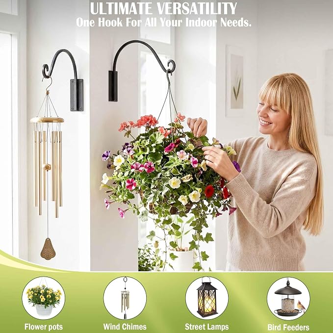 Qiang Ni Heavy-Duty Plant Hanger Outdoor: 16-Inch 80 lbs Hanging Plant Hooks - Image 8