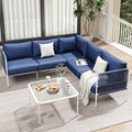 Patio Furniture Set, 6 Pieces Outdoor Couch Sectional, L Shaped Patio Set by JOCOEVOL