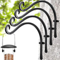 Qiang Ni Bird Feeder Hanger: 12-Inch Wall-Mounted Plant Bracket Outdoor by QiangNi
