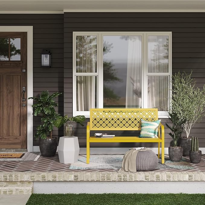 Grand patio 50" Outdoor Bench Garden Bench - Image 2