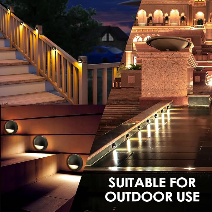 LED Low Voltage Deck Lights Outdoor Waterproof, 12V-24V AC/DC Die-cast Aluminum - Image 6