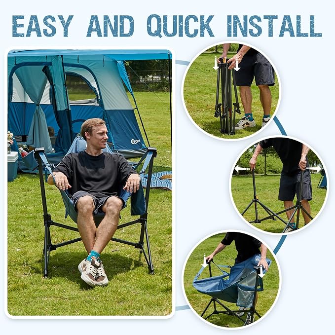 Portal Hammock Camping Chair, Portable Outdoor Swinging Chairs - Image 8