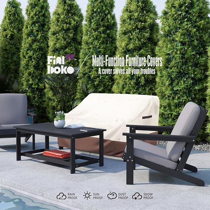 2-Seater Outdoor Couch Cover, 100% Waterproof Heavy Duty Patio Sofa Covers - Image 8