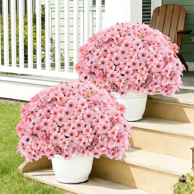 22 Pack Artificial Flowers Outdoor Fake Plants, Faux Flowers UV Resistant - Image 5