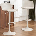 Kidol & Shellder Bar Stools Set of 2 Cream Adjustable Swivel Counter Height by KidolShellder