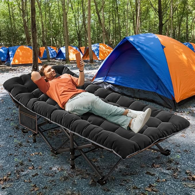 ABORON 2PK XXL Camping Cot for Adults 900LBS - Image 4