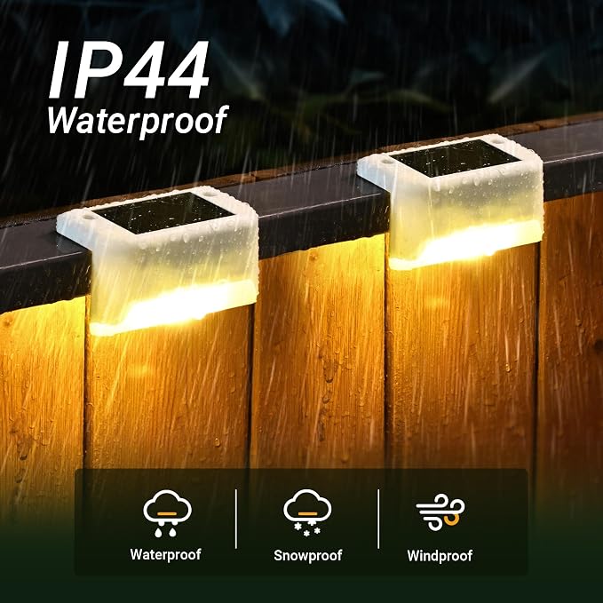 Solar Fence Lights Outdoor - Image 3