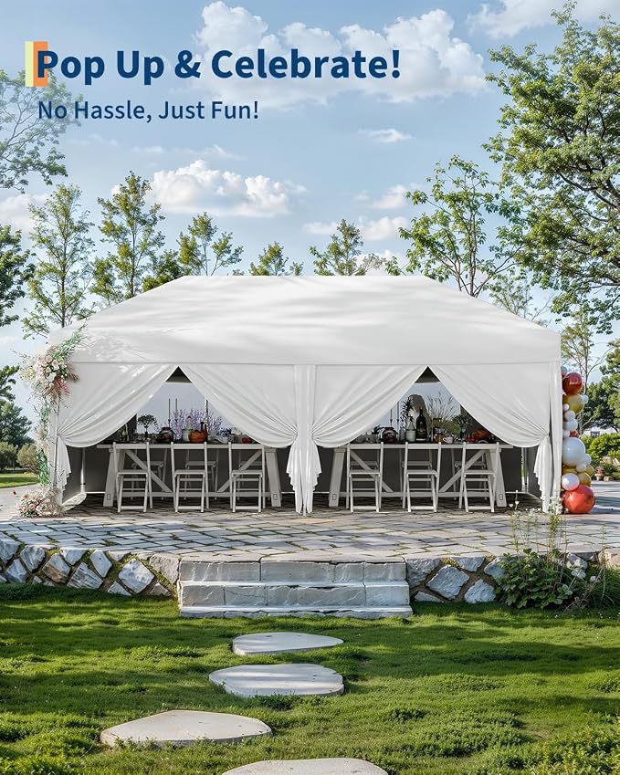 Garvee 10x10 Pop Up Canopy Tent, Heavy Duty Commercial Instant Shelter - Image 5