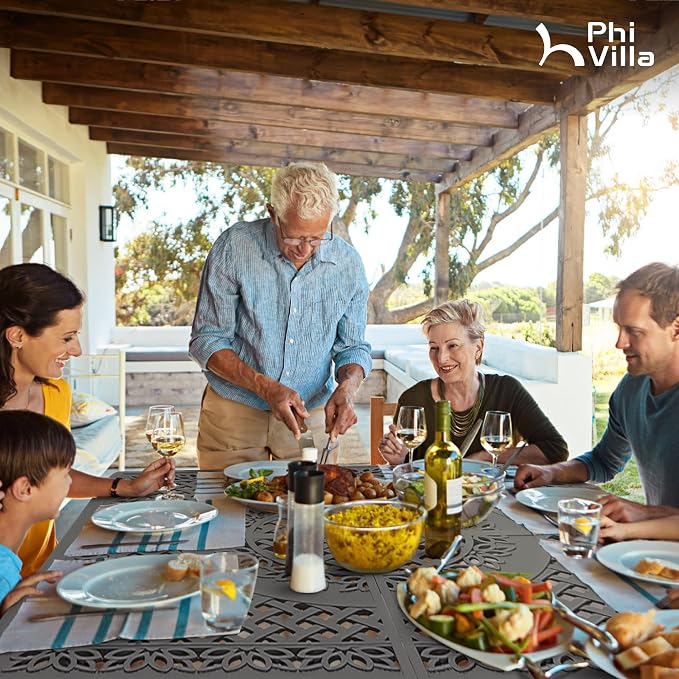 PHI VILLA Aluminum Patio Dining Tables - Image 2