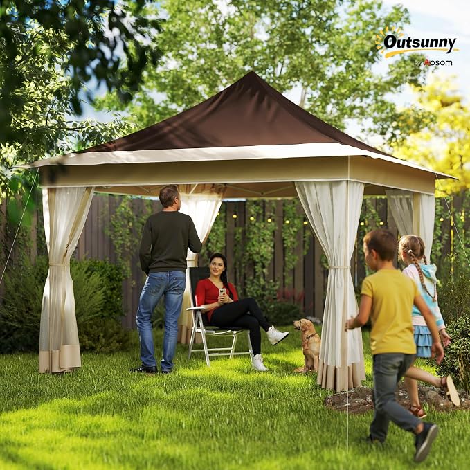 Outsunny 12 x 12 ft. Pop Up Canopy Tent - Image 2