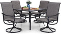 PHI VILLA 5 Piece Patio Dining Set Clearance by PHIVILLAThepioneerofcomfortablehouseholdsupplies