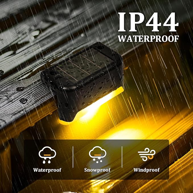 Solar Deck Lights Outdoor Waterproof, Solar Fence Lights - Image 5