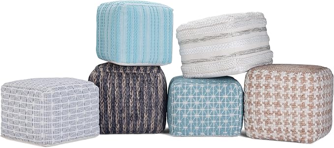 SIMPLIHOME Noreen Square Pouf - Image 11