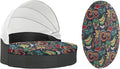 Round Daybed Cushion Cover 66" by dreahoteztil