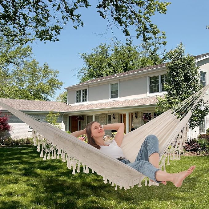 Hammock Hanging Swing Double Max 500lbs Macrame - Image 8