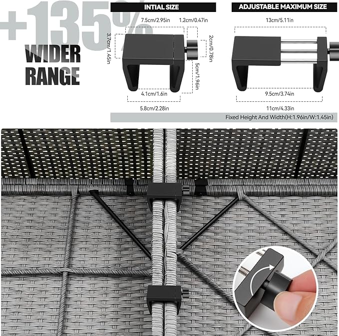 Universal Heavy-Duty Outdoor Furniture Clips - Image 3