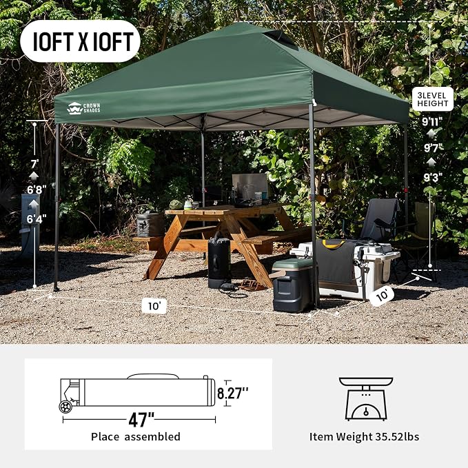 CROWN SHADES 10x10 Pop Up Canopy - Image 2
