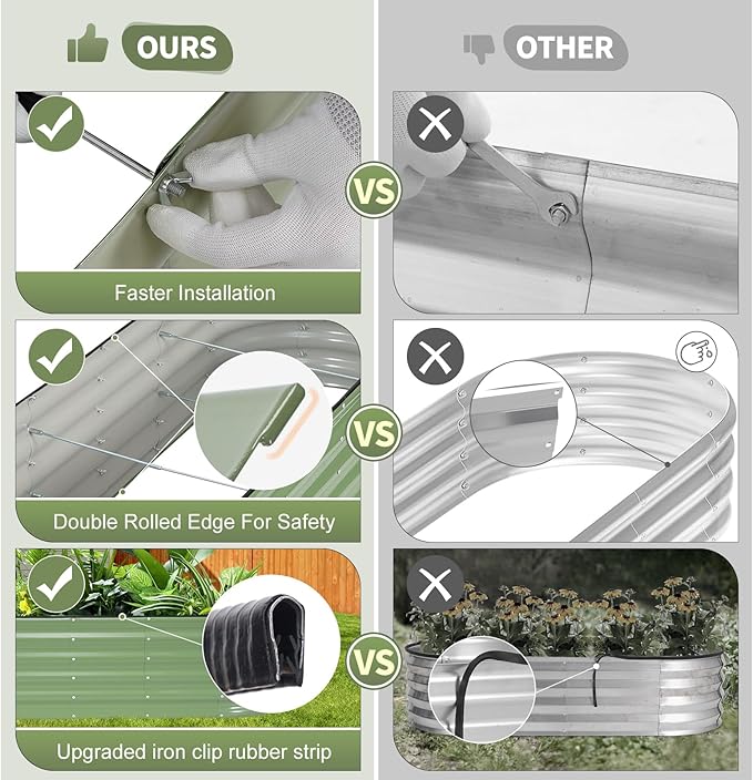 Galvanized Raised Garden Bed - Image 4
