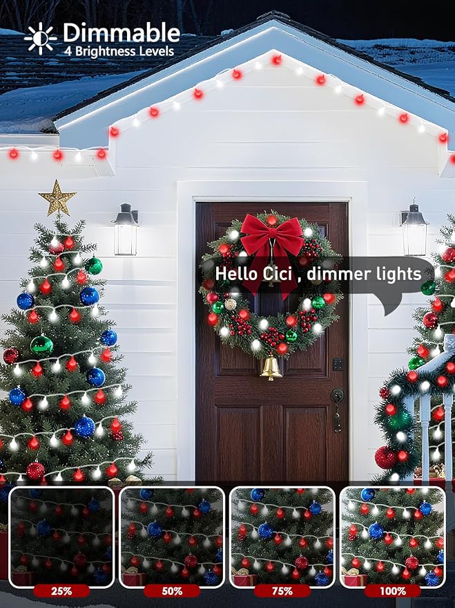2026 New Connectable 43FT Smart Voice Controlled String Lights Indoor Outdoor | - Image 4