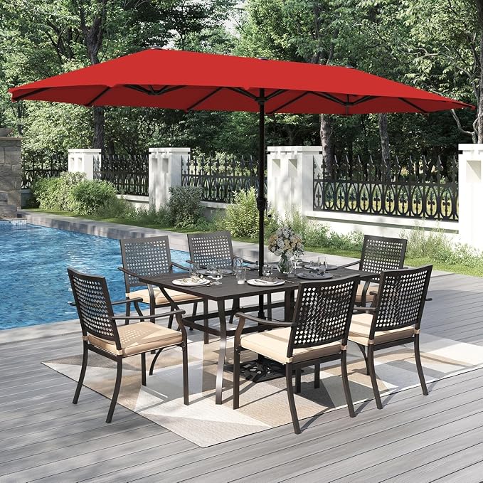 PHI VILLA 7 Pieces Outdoor Dining Set - Image 2