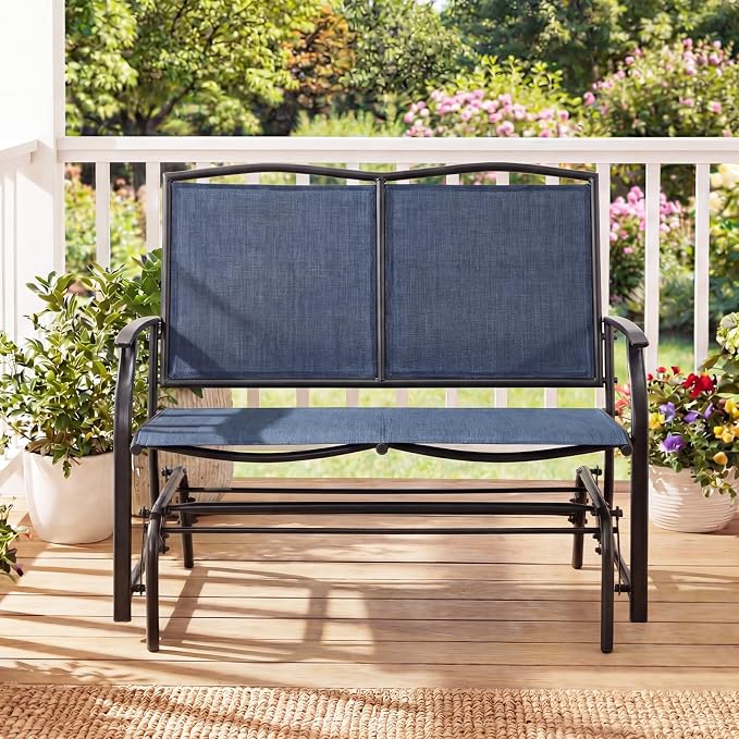 Giantex Outdoor Glider Bench, Patio Glider Bench - Image 5