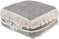 REDEARTH · UNSTUFFED Pouf Ottoman Cover Textured Storage Cube Boho Bean Bag by REDEARTH