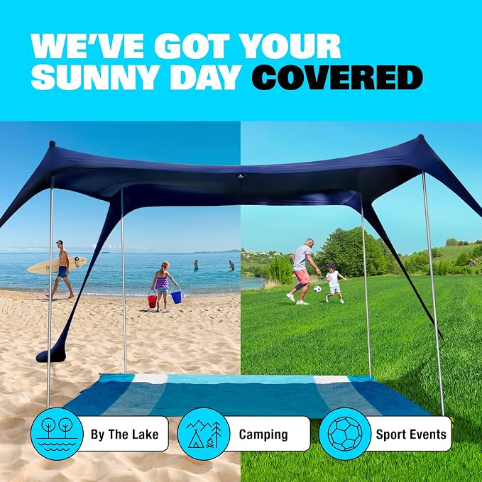 Sun Ninja Beach Tent Sun Shelter UPF50+ - Image 6
