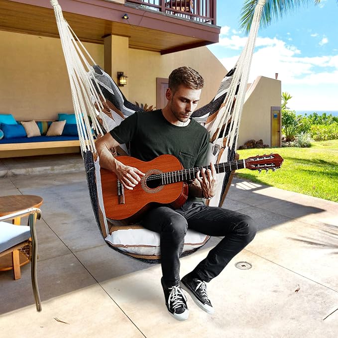 KPX Ourdoor Hanging Hammock Chair – Comfortable Tree Swing Chair Large Size - Image 7