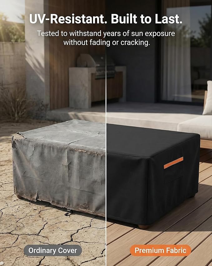 Patio Coffee Table Cover, Waterproof Outdoor Furniture Cover Heavy Duty 600D - Image 8