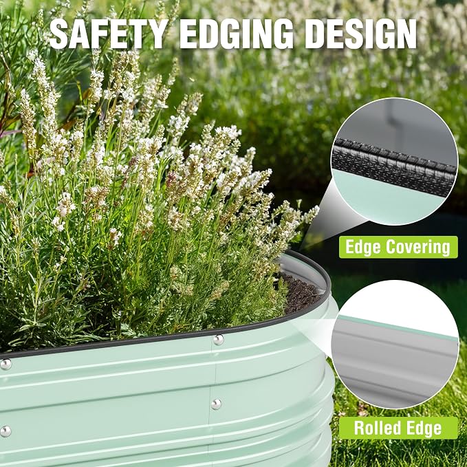 WORKPRO 4x2x1ft Galvanized Raised Garden Bed Set, Rust & Corrosion Protection - Image 5