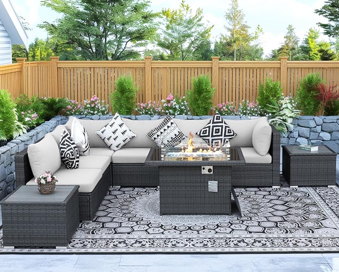 NICESOUL 9 Piece Patio Set - Image 3