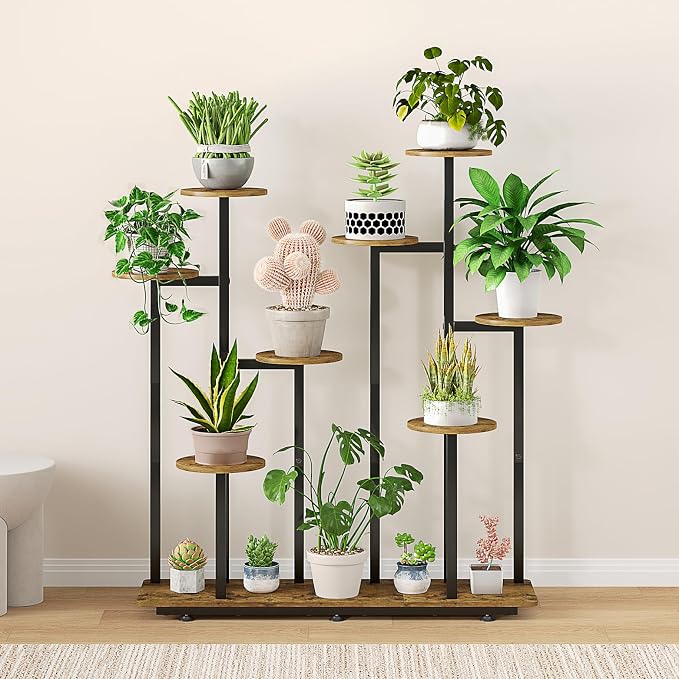 Plant Stand Indoor 9 Tier 11 Potted Multiple Flower Pot Holder - Image 6