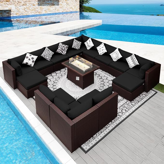 NICESOUL 15 Piece Outdoor Sectional by NICESOUL