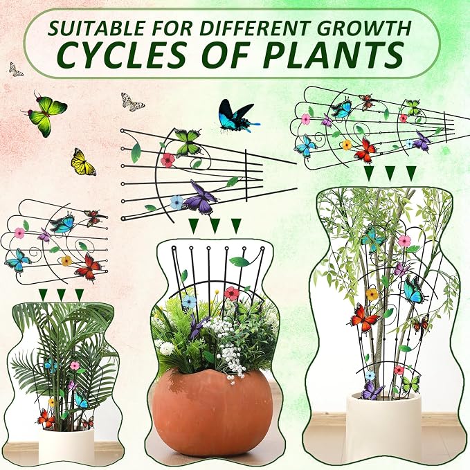 LEIFIDE 2 Pcs 33in Plant Trellis - Image 6