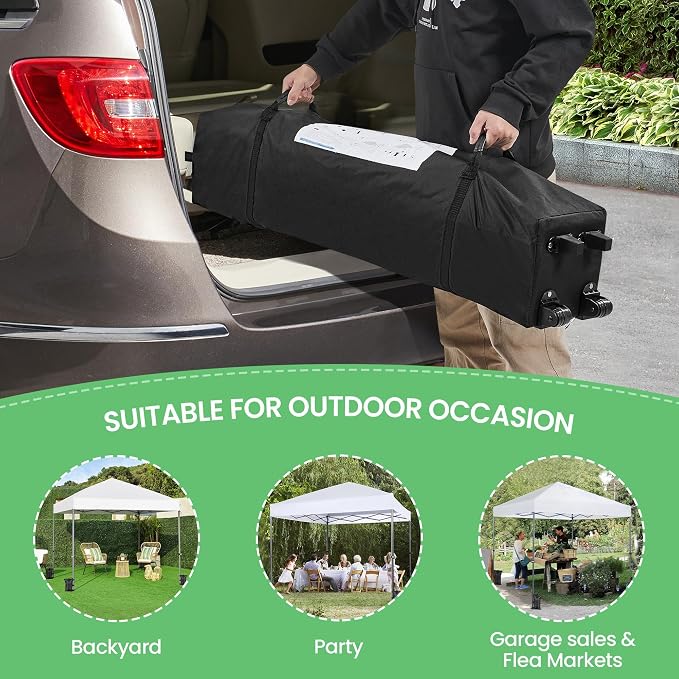 Yaheetech 8x8 Pop Up Canopy Easy Set-up Tent, Portable Outdoor Canopy Instant - Image 6
