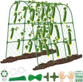 Cucumber Trellis for Raised Bed, 48x48 inch U-Shape Metal Garden Trellis for by REVICOAR